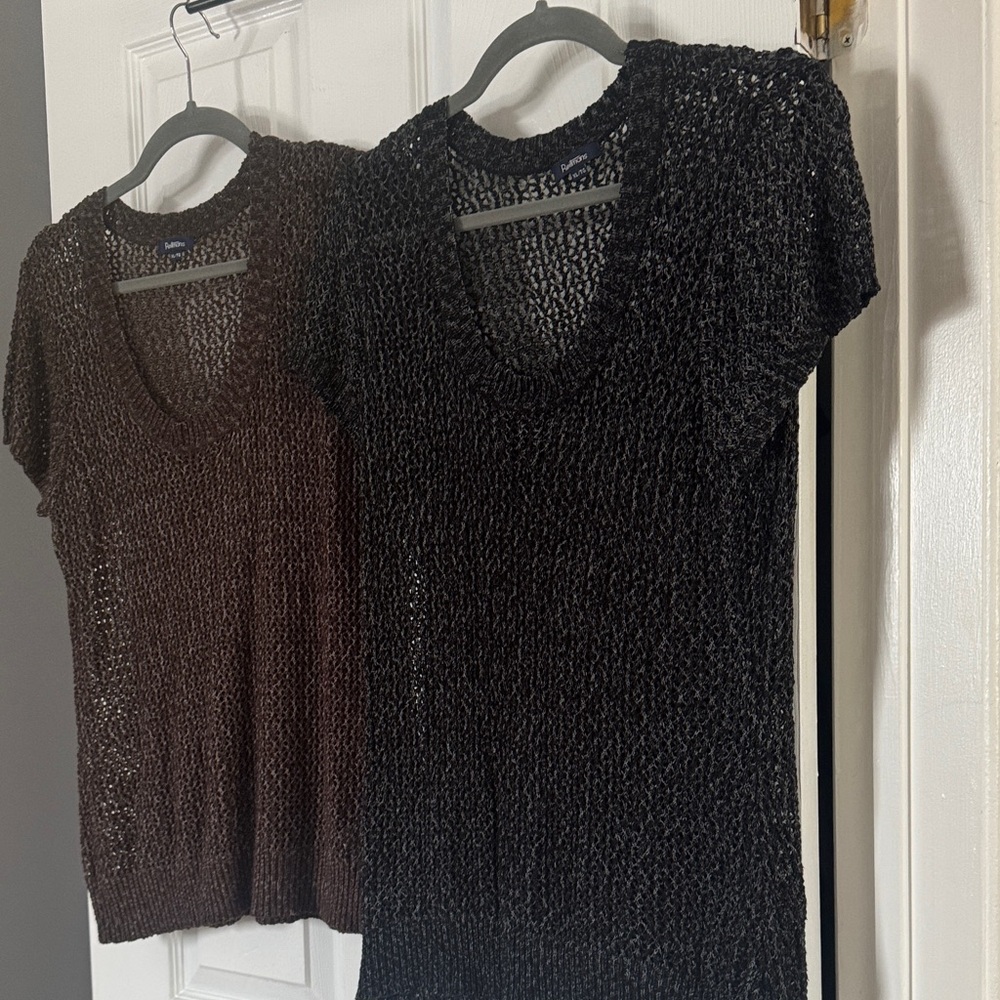 Reitmans Black and Brown Knit Sweaters